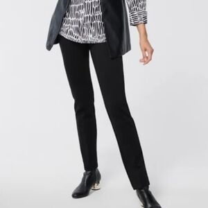 Chico's So Slimming Women Blk Stretch Front Pockets Wide Waist Pull On Pants 00